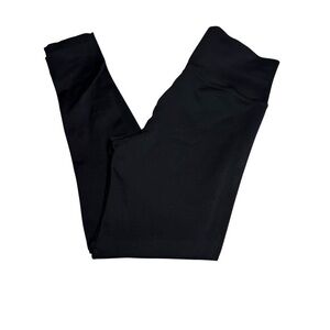 Athleta size medium  Black Nylon-Spandex Leggings textured legs